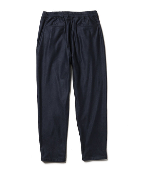 MR.OLIVE / COMFORTABLE STRETCH BRUSHED CLOTH / WIDE TAPERED EASY PANTS ミスターオリーブ/コンフォータブル ストレッチクロス/ワイドテーパードイージーパンツ